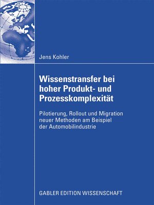 cover image of Wissenstransfer bei hoher Produkt- und Prozesskomplexität